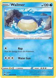 Wailmer - SWSH: Crown Zenith (CRZ) #031/159 - Common Pokémon Trading Card