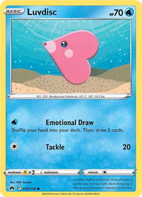 Luvdisc - Crown Zenith (CRZ) #035/159 - Common Pokémon Trading Card