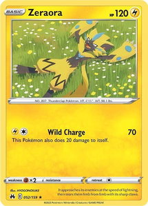 Zeraora - SWSH: Crown Zenith (CRZ) #052/159 - Rare Pokémon Trading Card