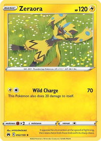 Zeraora - Crown Zenith (CRZ) #052/159 - Rare Pokémon Trading Card