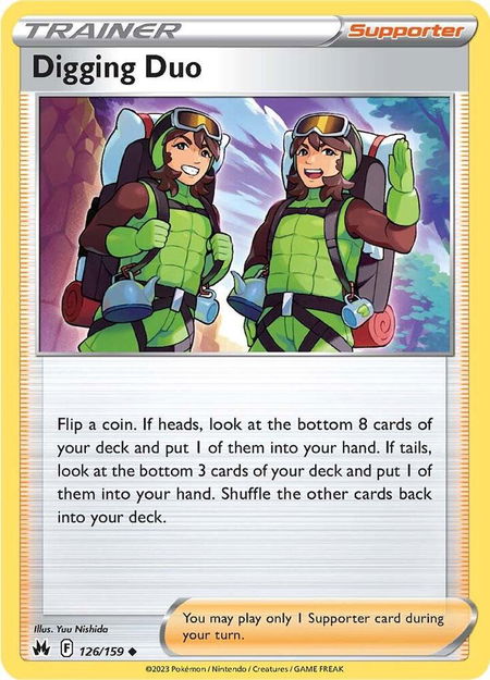 Digging Duo - Crown Zenith Pokémon trading card