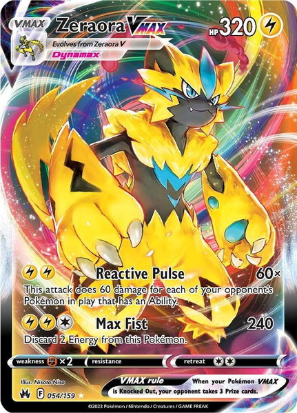 Zeraora VMAX - SWSH: Crown Zenith Pokémon trading card