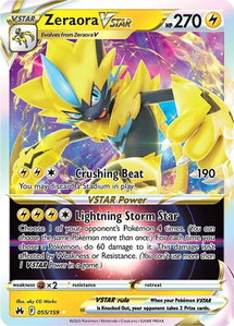 Zeraora VSTAR - SWSH: Crown Zenith (CRZ) #055/159 - Ultra Rare Pokémon Trading Card