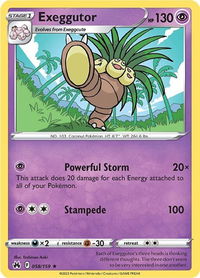 Exeggutor - Crown Zenith (CRZ) #058/159 - Rare Pokémon Trading Card