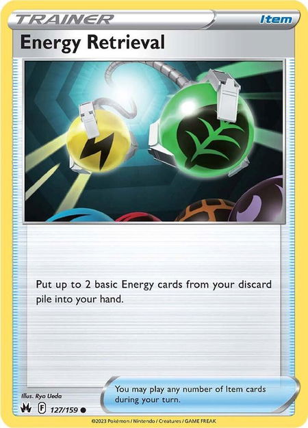 Energy Retrieval - Crown Zenith Pokémon trading card