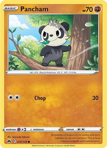 Pancham - SWSH: Crown Zenith (CRZ) #072/159 - Common Pokémon Trading Card