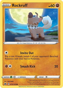 Rockruff - SWSH: Crown Zenith (CRZ) #073/159 - Common Pokémon Trading Card
