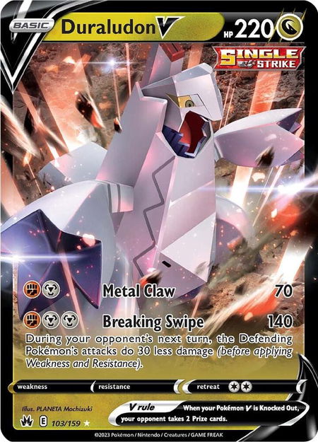 Duraludon V - Crown Zenith Pokémon trading card
