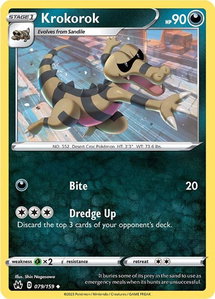 Krokorok - SWSH: Crown Zenith (CRZ) #079/159 - Uncommon Pokémon Trading Card