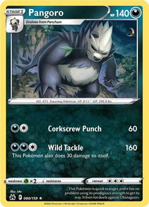 Pangoro - SWSH: Crown Zenith (CRZ) #080/159 - Rare Pokémon Trading Card