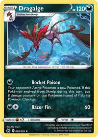 Dragalge - Crown Zenith (CRZ) #082/159 - Rare Pokémon Trading Card