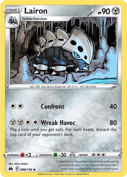 Lairon - SWSH: Crown Zenith Pokémon trading card