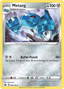 Metang - SWSH: Crown Zenith (CRZ) #090/159 - Uncommon Pokémon Trading Card