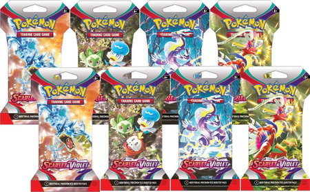 Scarlet & Violet Sleeved Booster Pack Bundle [Set of 8] - SV01: Scarlet & Violet Base Set Pokémon trading card