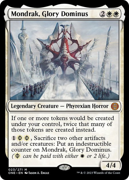 Mondrak, Glory Dominus - Phyrexia: All Will Be One Magic: The Gathering trading card