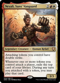 Neyali, Suns' Vanguard - Commander: Phyrexia: All Will Be One (ONC) #2 - Mythic Magic: The Gathering Trading Card