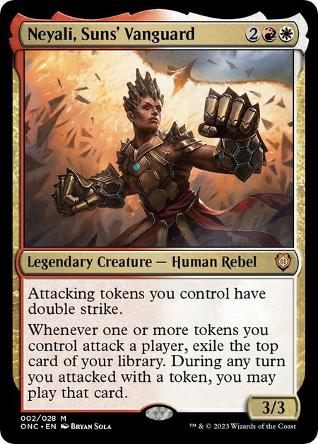 Neyali, Suns' Vanguard - Commander: Phyrexia: All Will Be One Magic: The Gathering trading card