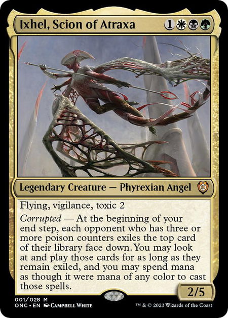Ixhel, Scion of Atraxa - Commander: Phyrexia: All Will Be One Magic: The Gathering trading card