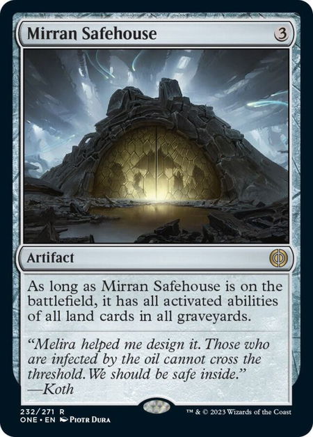 Mirran Safehouse - Phyrexia: All Will Be One Magic: The Gathering trading card