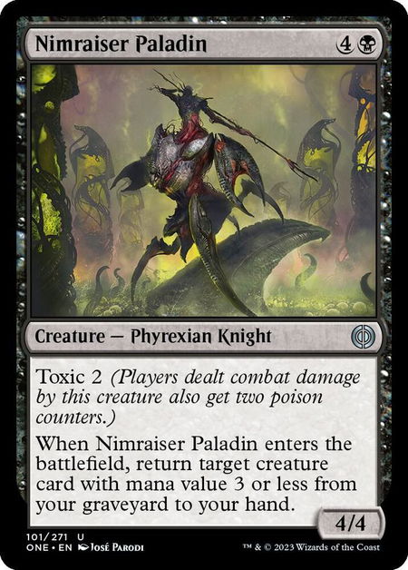 Nimraiser Paladin - Phyrexia: All Will Be One Magic: The Gathering trading card