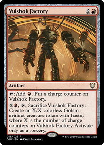 Vulshok Factory - Commander: Phyrexia: All Will Be One (ONC) #16 - Rare Magic: The Gathering Trading Card