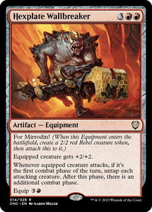 Hexplate Wallbreaker - Commander: Phyrexia: All Will Be One (ONC) #14 - Rare Magic: The Gathering Trading Card