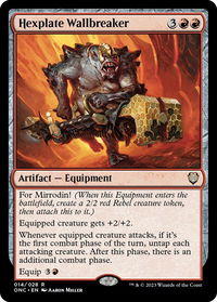 Hexplate Wallbreaker - Commander: Phyrexia: All Will Be One (ONC) #14 - Rare Magic: The Gathering Trading Card