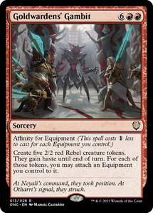 Goldwardens' Gambit - Commander: Phyrexia: All Will Be One (ONC) #13 - Rare Magic: The Gathering Trading Card