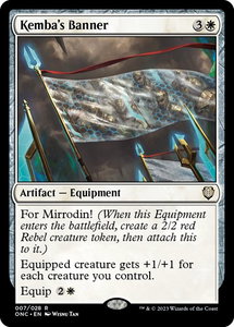 Kemba's Banner - Commander: Phyrexia: All Will Be One (ONC) #7 - Rare Magic: The Gathering Trading Card