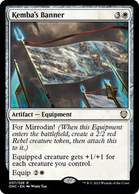 Kemba's Banner - Commander: Phyrexia: All Will Be One (ONC) #7 - Rare Magic: The Gathering Trading Card