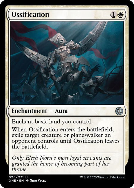 Ossification - Phyrexia: All Will Be One Magic: The Gathering trading card