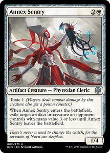 Annex Sentry - Phyrexia: All Will Be One (ONE) #2 - Uncommon Magic: The Gathering Trading Card