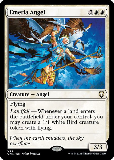Emeria Angel - Commander: Phyrexia: All Will Be One Magic: The Gathering trading card