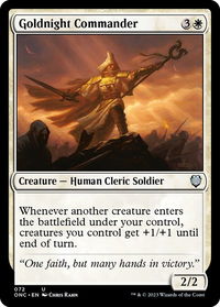 Goldnight Commander - Commander: Phyrexia: All Will Be One (ONC) #72 - Uncommon Magic: The Gathering Trading Card