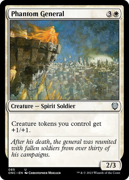 Phantom General - Commander: Phyrexia: All Will Be One Magic: The Gathering trading card