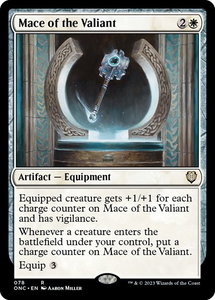 Mace of the Valiant - Commander: Phyrexia: All Will Be One (ONC) #78 - Rare Magic: The Gathering Trading Card