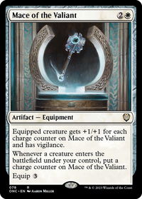 Mace of the Valiant - Commander: Phyrexia: All Will Be One (ONC) #78 - Rare Magic: The Gathering Trading Card