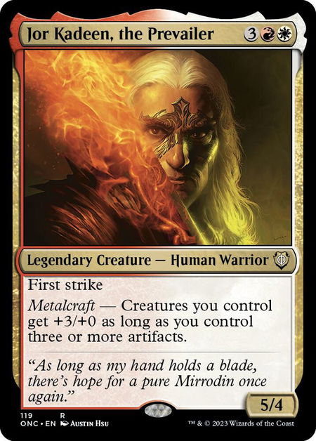 Jor Kadeen, the Prevailer - Commander: Phyrexia: All Will Be One Magic: The Gathering trading card