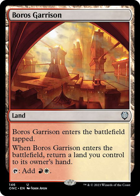 Boros Garrison - Commander: Phyrexia: All Will Be One Magic: The Gathering trading card