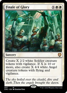 Finale of Glory - Commander: Phyrexia: All Will Be One (ONC) #67 - Mythic Rare Magic: The Gathering Trading Card