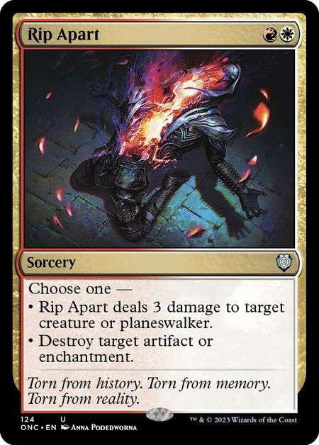 Rip Apart - Commander: Phyrexia: All Will Be One Magic: The Gathering trading card
