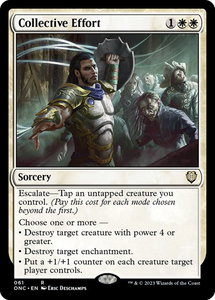 Collective Effort - Commander: Phyrexia: All Will Be One (ONC) #61 - Rare Magic: The Gathering Trading Card