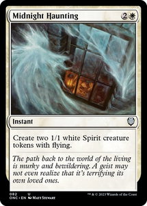 Midnight Haunting - Commander: Phyrexia: All Will Be One (ONC) #82 - Uncommon Magic: The Gathering Trading Card