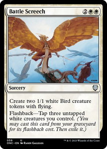 Battle Screech - Commander: Phyrexia: All Will Be One (ONC) #59 - Uncommon Magic: The Gathering Trading Card