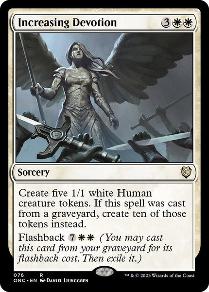 Increasing Devotion - Commander: Phyrexia: All Will Be One Magic: The Gathering trading card
