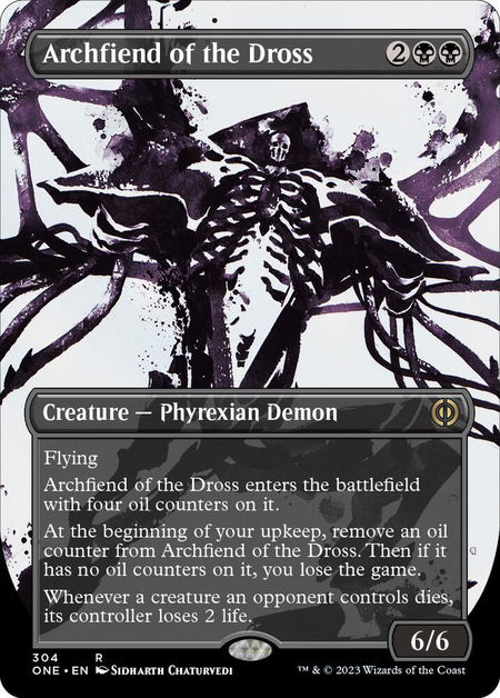 Archfiend of the Dross (Showcase) - Phyrexia: All Will Be One Magic: The Gathering trading card