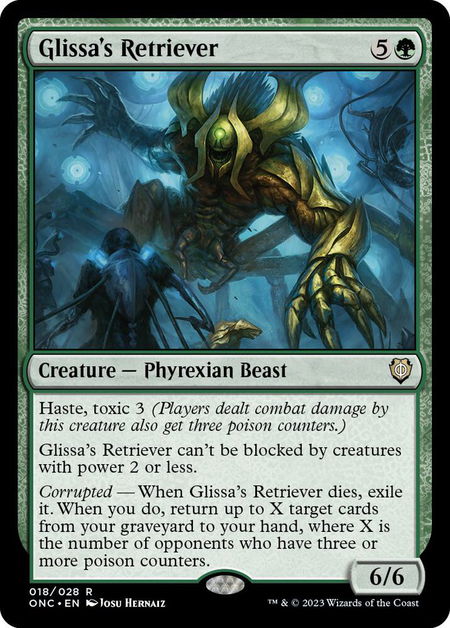 Glissa's Retriever - Commander: Phyrexia: All Will Be One Magic: The Gathering trading card