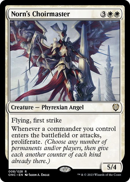 Norn's Choirmaster - Commander: Phyrexia: All Will Be One Magic: The Gathering trading card