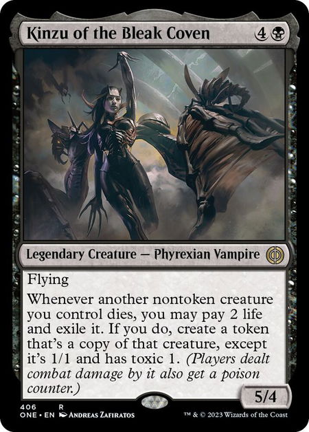 Kinzu of the Bleak Coven - Phyrexia: All Will Be One Magic: The Gathering trading card