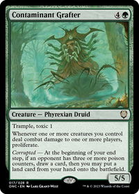 Contaminant Grafter - Commander: Phyrexia: All Will Be One (ONC) #17 - Rare Magic: The Gathering Trading Card